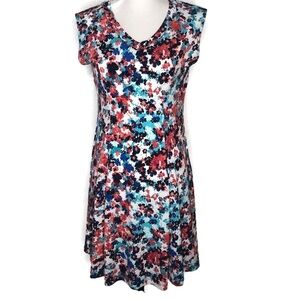 Nue Options petite small dress. Bright colors.